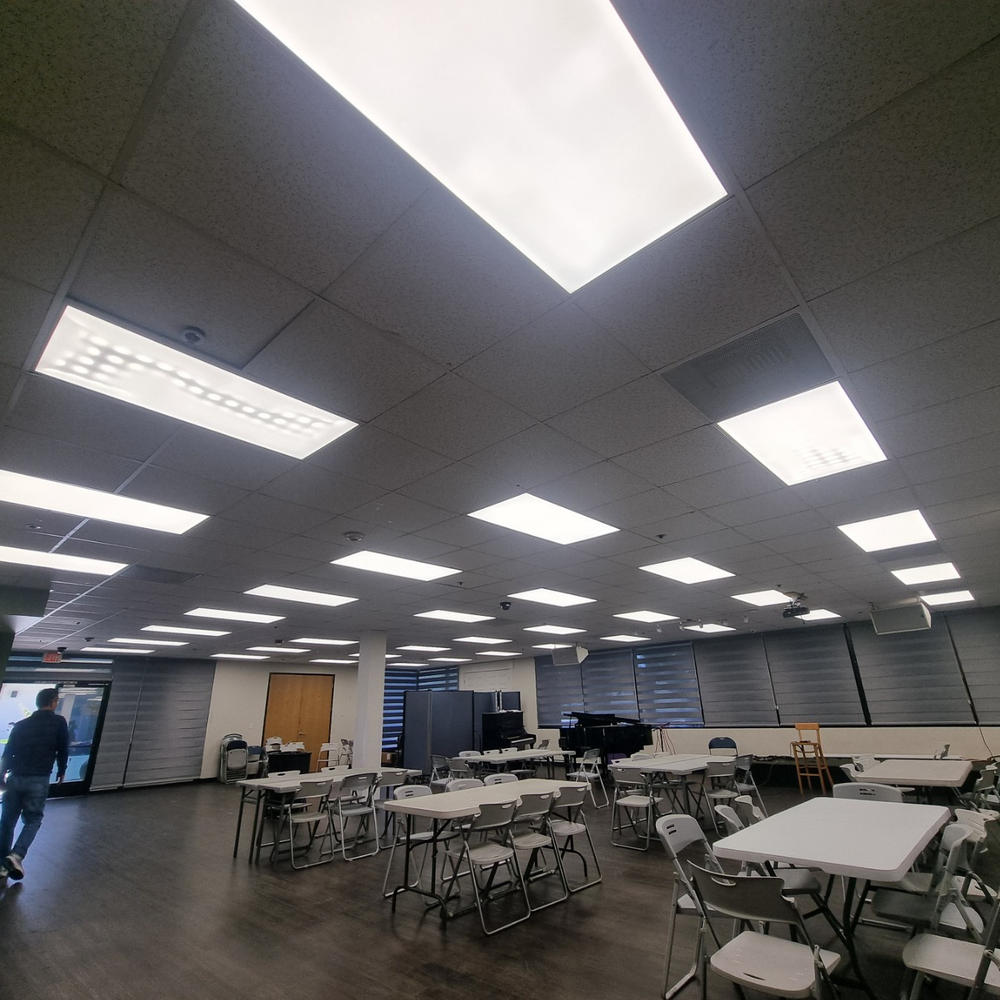 LED Ceiling Panel Light, 60W/50W/40W, 2x4, Selectable CCT, 7700 Lumens - Customer Photo From Marty Oh
