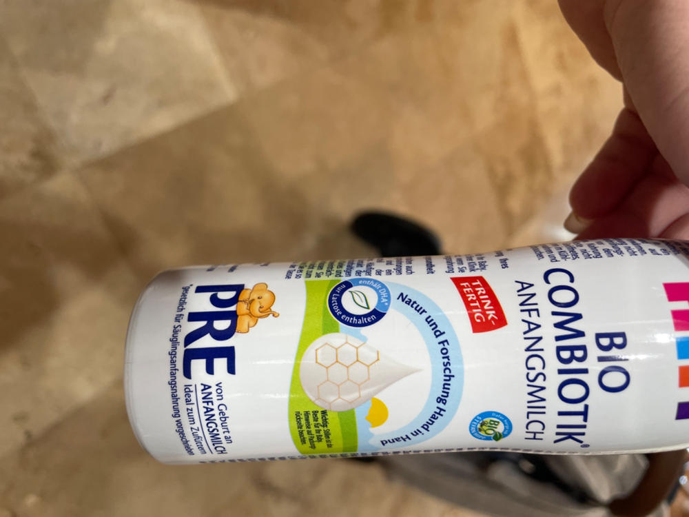 HiPP Stage PRE Premixed Combiotic Infant Milk Formula (200ml) - German Version - 36 Bottles - Customer Photo From Clau Alonso