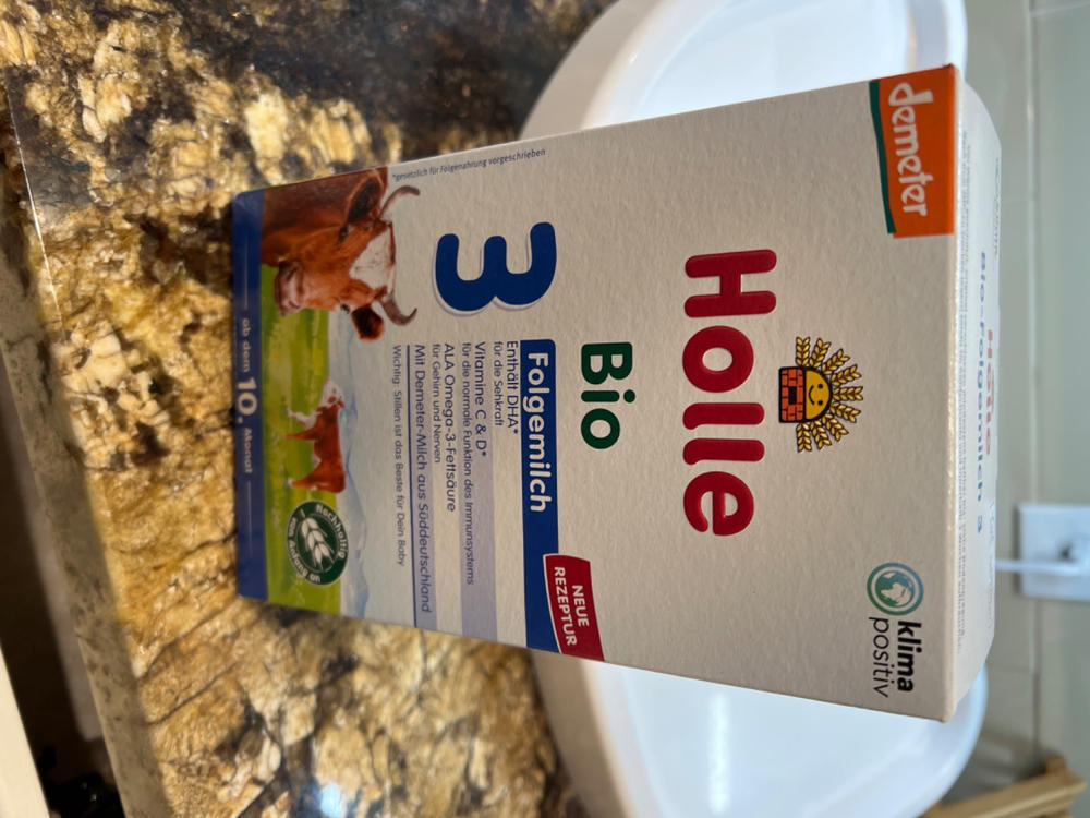 Holle Stage 3 (10-12 Months) Organic Baby Formula (600g) - Customer Photo From Jessica Schnitzer