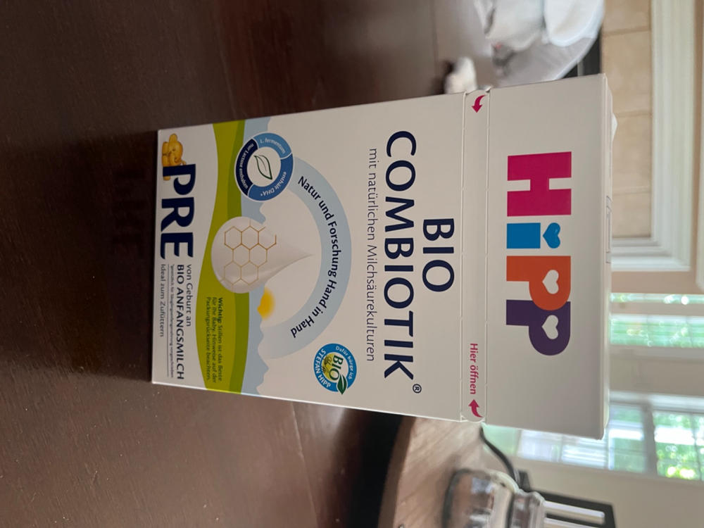 HiPP Stage PRE Organic (Bio) Combiotic Infant Milk Formula (600g) - German Version - Customer Photo From Meghan Collins