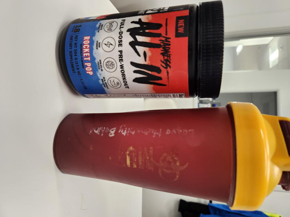 MADNESS ALL-IN - Full-Dose Pre-Workout - Customer Photo From Kenneth Gordon