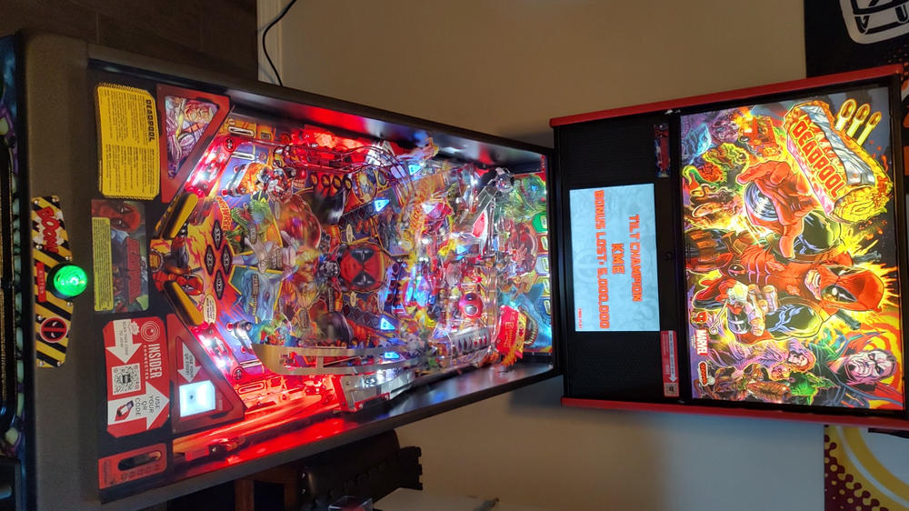 Deadpool Pinball Machine Premium - Customer Photo From Bryon B.