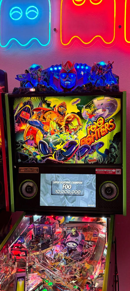 Foo Fighters FooBot Topper by Stern Pinball - Customer Photo From Michael L.