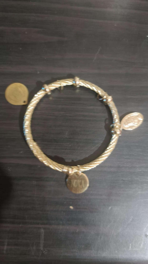Personalized St. Benedict, Miraculous Medal and Padre Pio Bangle - Customer Photo From MARIO SIBUCAO