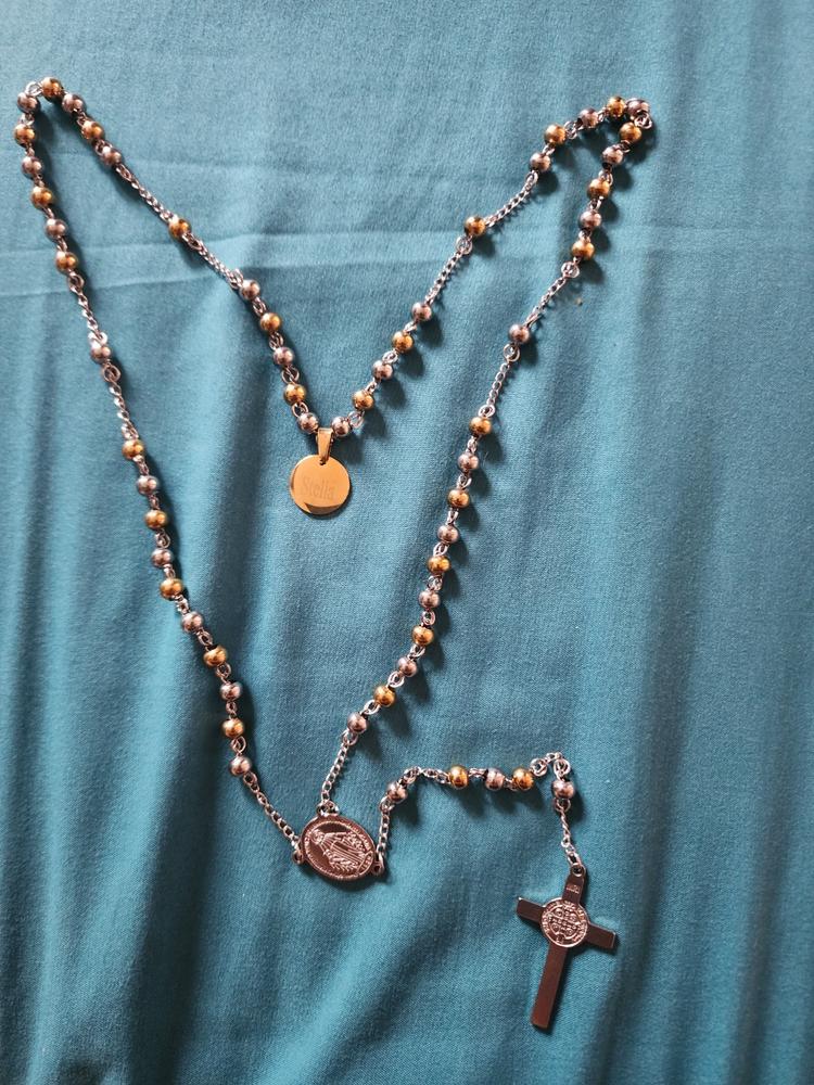 Personalized St. Benedict Rosary (Lightweight Edition) - Customer Photo From Pearl Fernando