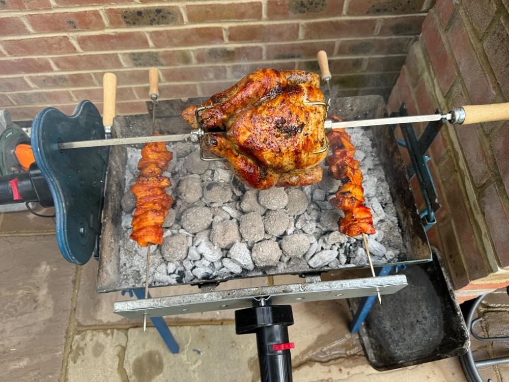 Spit Hook / Fork for Cypriot Rotisserie Barbecue Skewer - 2pk (Large) - Customer Photo From Matthew Williams