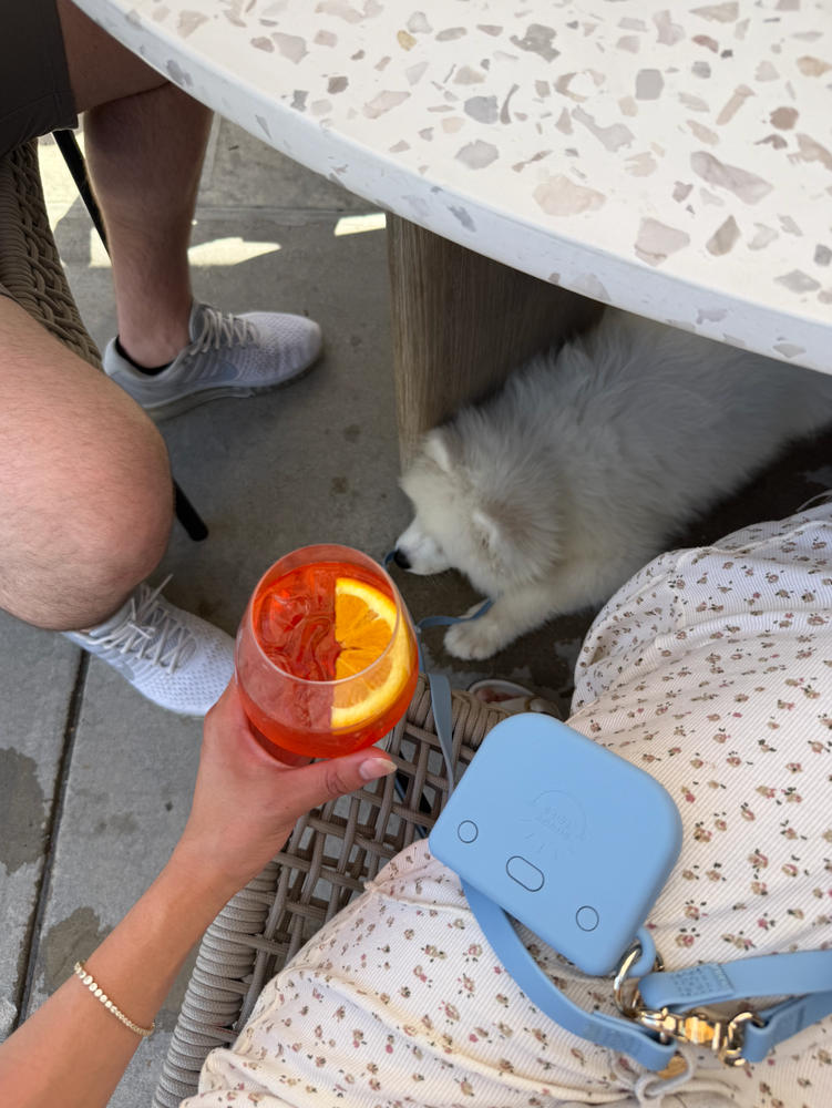 Malibu Blue Snap Dog Treat Pouch - Customer Photo From Maya Newlin