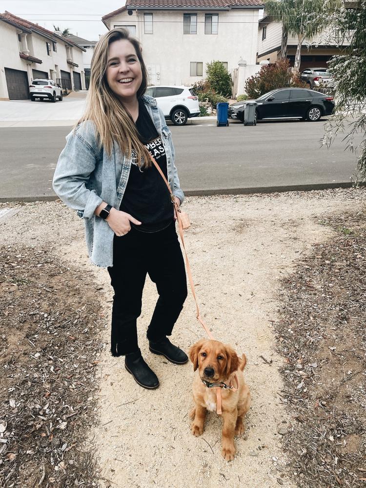 Chai Brown Snap Dog Treat Pouch (Preorder ship by 4/21) - Customer Photo From Amanda McClellan