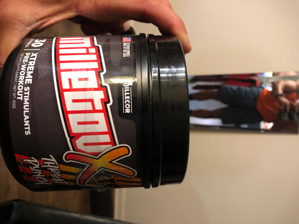 MILLETOV-Xtreme Pre-Workout - Throat Punch - Customer Photo From Joshua Peterson