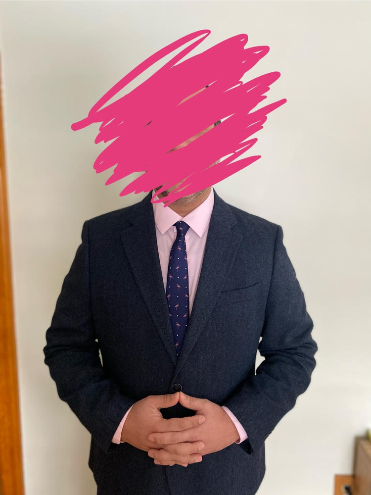 Pink Flamingo Navy Tie | Silk Ties | The Tie Bar