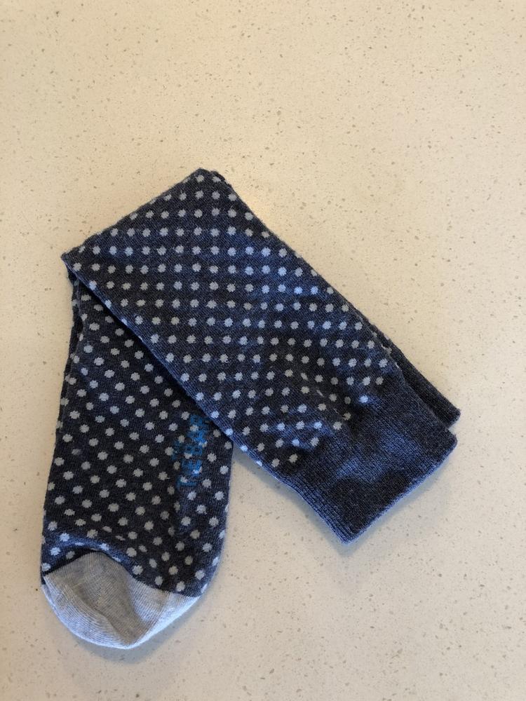 Circuit Dots Grey Dress Socks | Cotton Socks | The Tie Bar