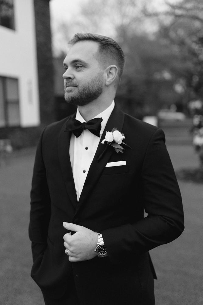 black tie shirt studs