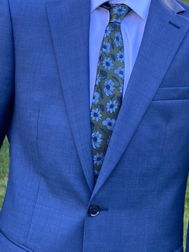 blue power tie