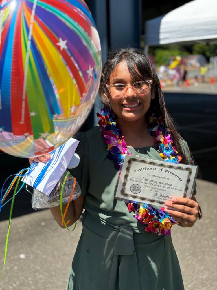 Double Rainbow Orchid Trace Plumeria Lei - Customer Photo From Maria Alvarado