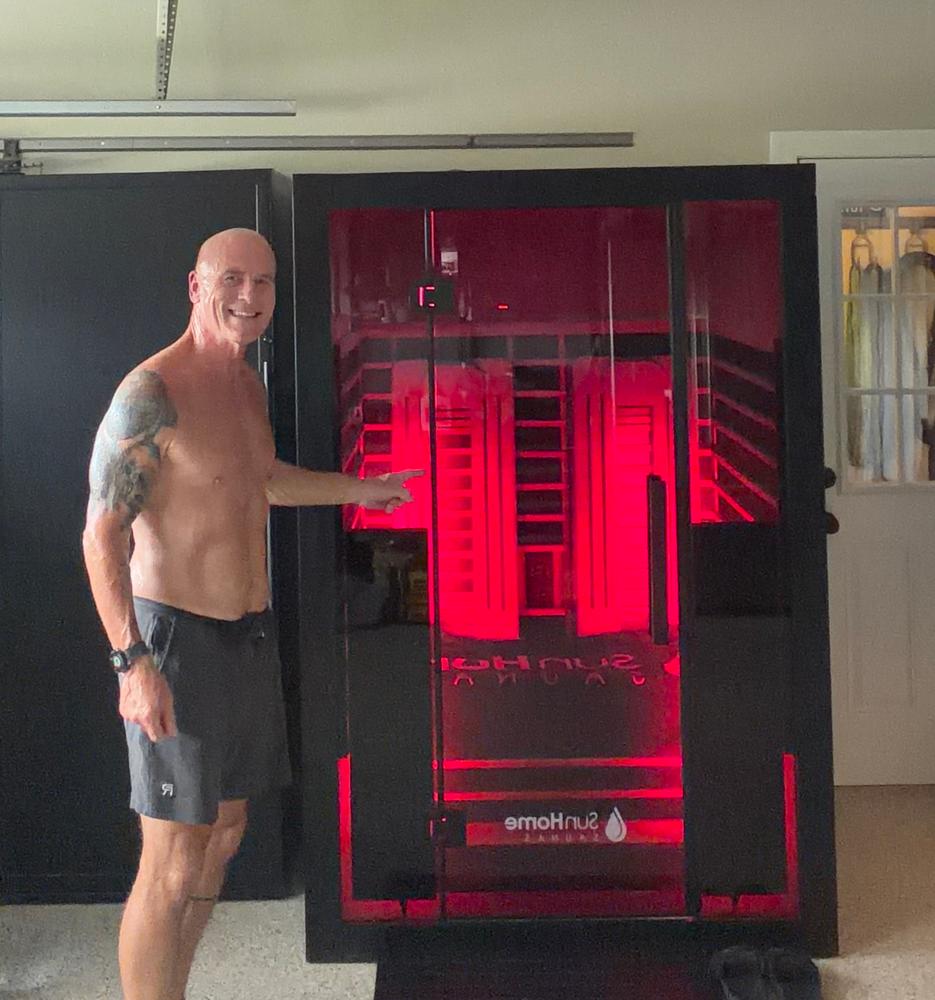 Sun Home Eclipse™ 2-Person Indoor Red Light & Full-Spectrum Infrared Sauna - Customer Photo From Bob Bialas