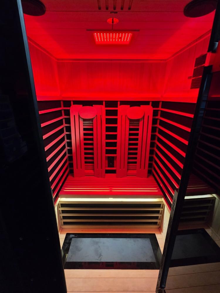 Sun Home Eclipse™ 2-Person Indoor Red Light & Full-Spectrum Infrared Sauna - Customer Photo From Joshua Ferguson