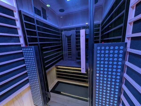 Sun Home Eclipse™ 2-Person Indoor Red Light & Full-Spectrum Infrared Sauna - Customer Photo From