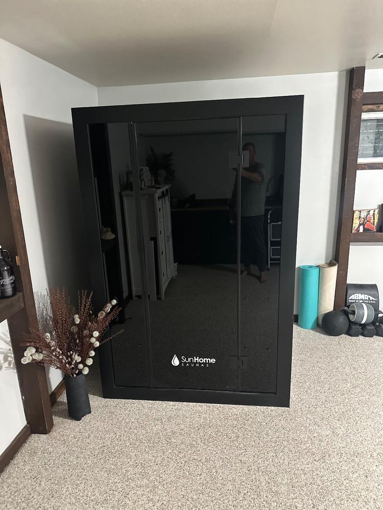 Sun Home Eclipse™ 2-Person Red Light & Infrared Sauna - Customer Photo From Patrick Monroe