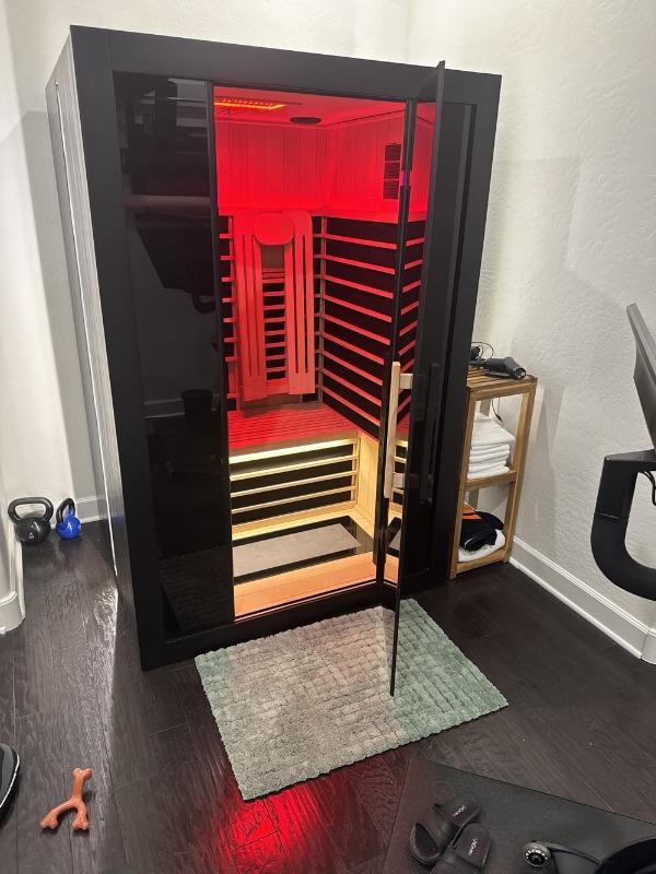 Sun Home Eclipse™ 2-Person Red Light & Infrared Sauna - Customer Photo From Dave Christensen