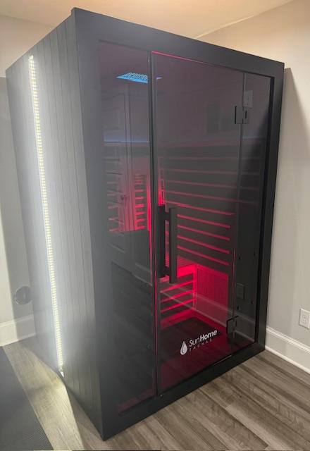 Sun Home Eclipse™ 2-Person Red Light & Infrared Sauna - Customer Photo From Eric