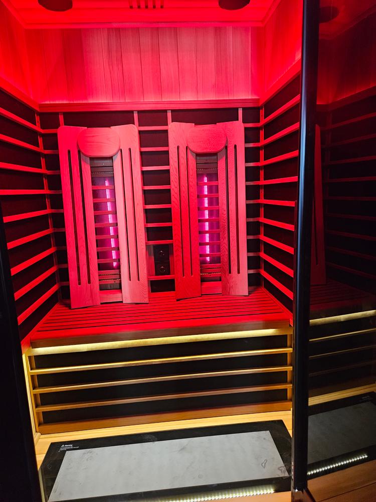 Sun Home Eclipse™ 2-Person Red Light & Infrared Sauna - Customer Photo From Elize