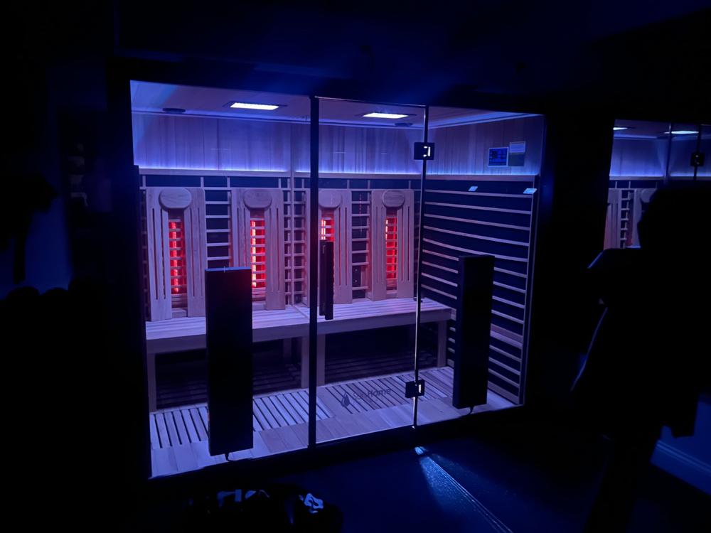 Sun Home Eclipse™ 4-Person Red Light & Infrared Sauna - Customer Photo From Michael Tschida