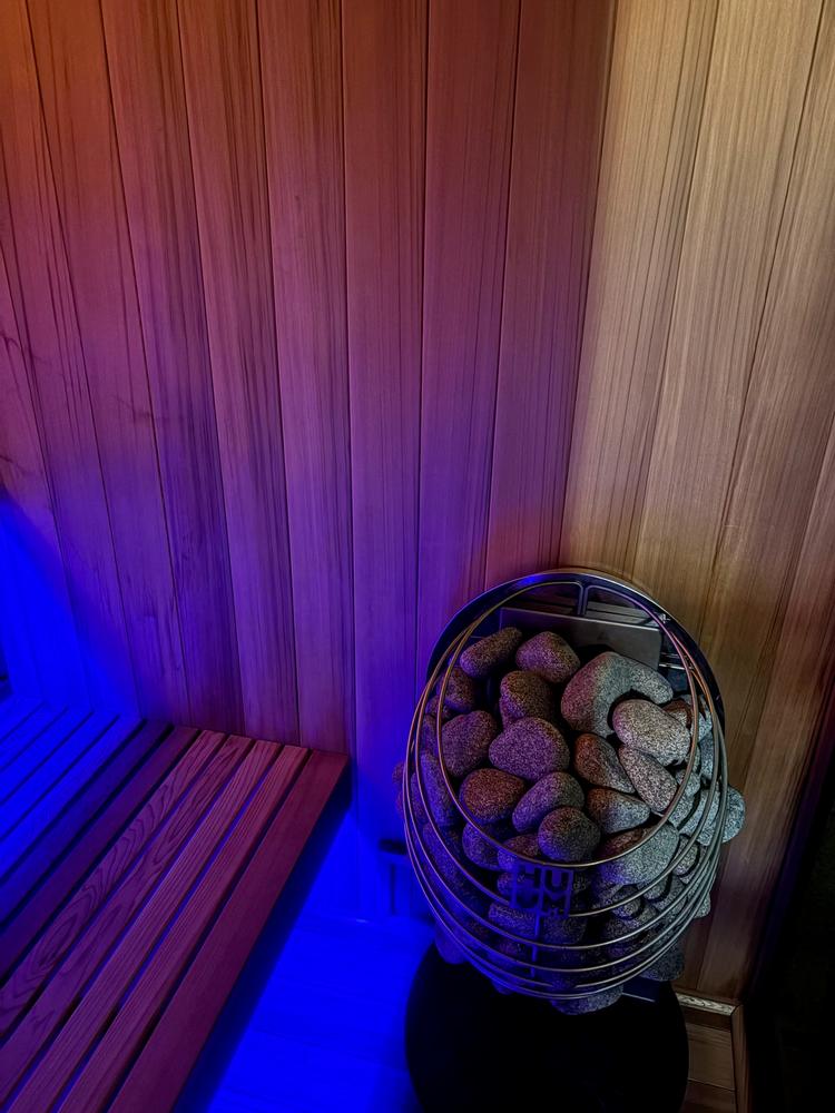 Sun Home Nova Indoor 3-Person Traditional Sauna - Customer Photo From Shannon