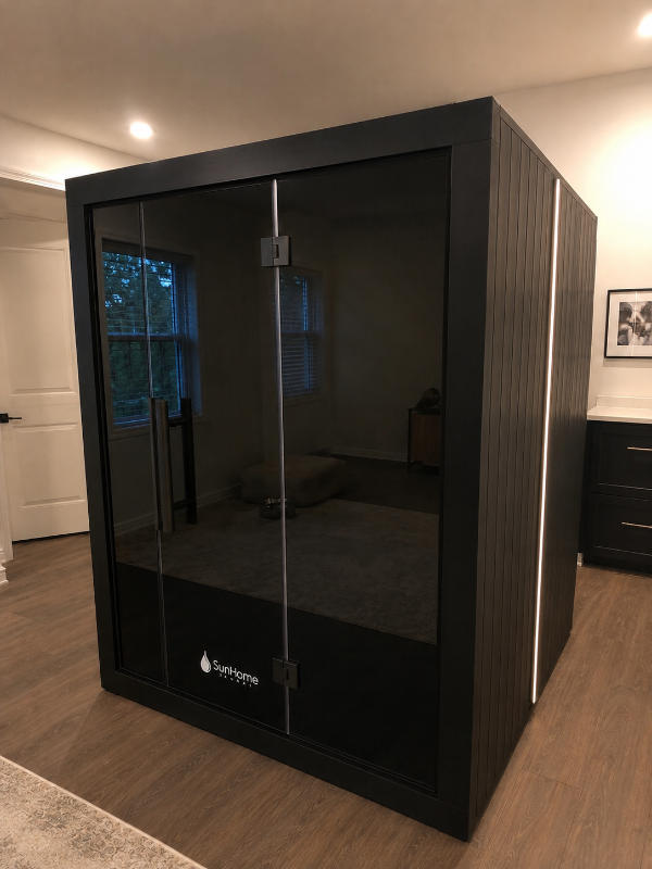 Sun Home Nova Indoor 3-Person Traditional Sauna - Customer Photo From Cecilia 