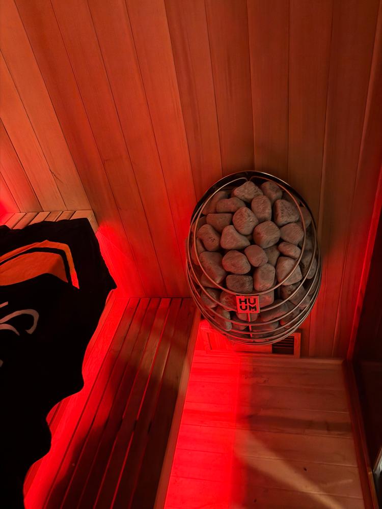 Sun Home Nova Indoor 3-Person Traditional Sauna - Customer Photo From David Maus Jr