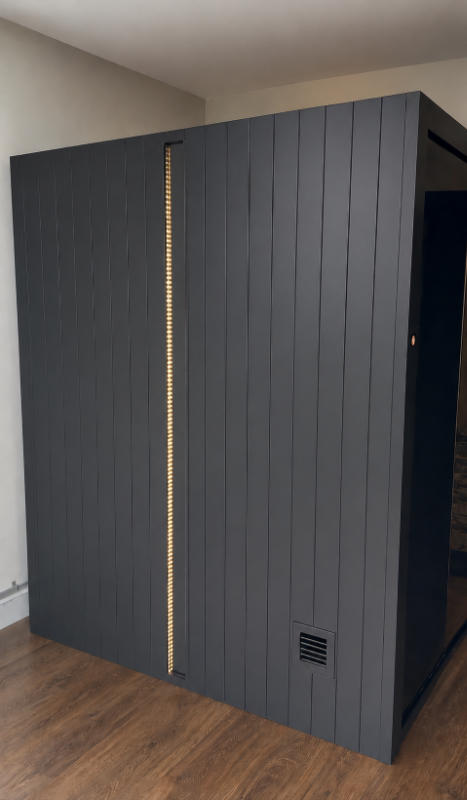Sun Home Nova Indoor 5-Person Traditional Sauna - Customer Photo From Danielle