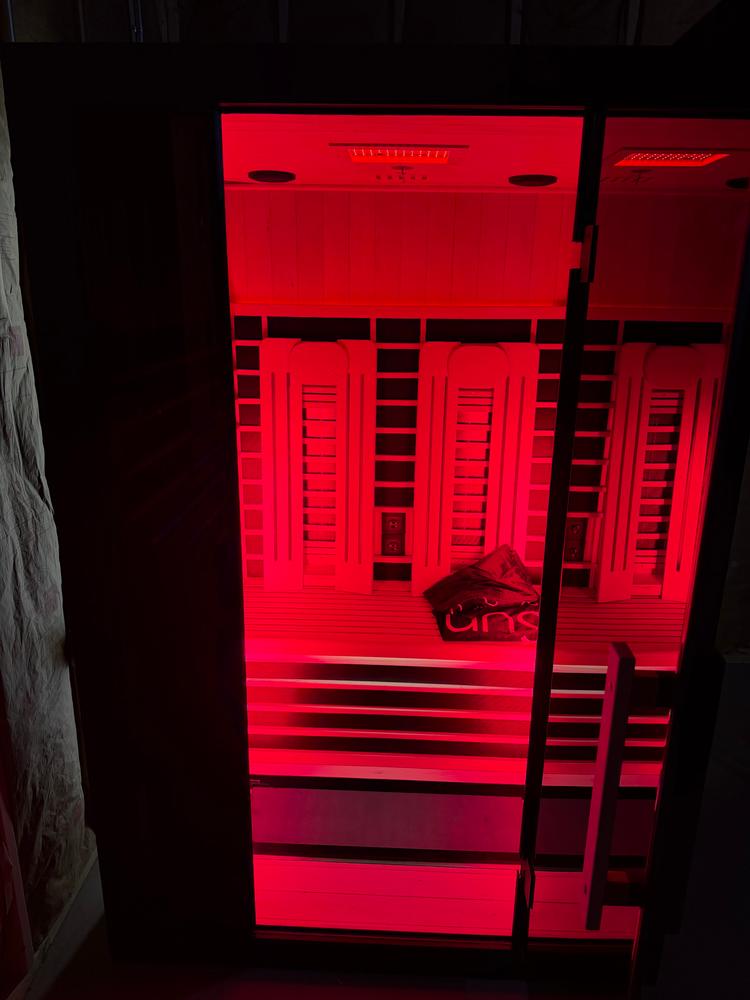 Sun Home Eclipse™ 2-Person Red Light & Infrared Sauna - Customer Photo From Brandon