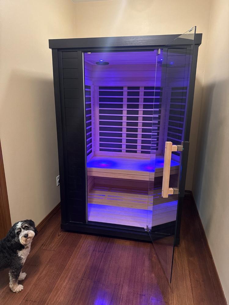 Sun Home Equinox™ 2-Person Indoor Full-Spectrum Infrared Sauna - Customer Photo From Steven Derrig