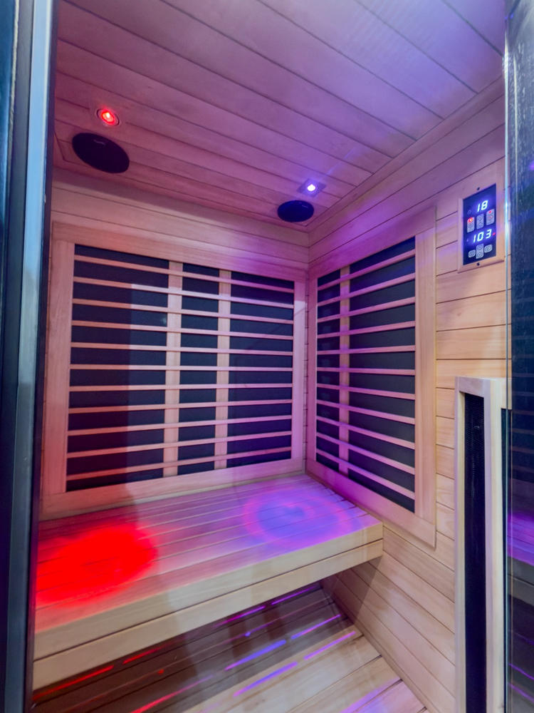 Sun Home Equinox™ 2-Person Full-Spectrum Infrared Sauna - Customer Photo From Christy Trotto