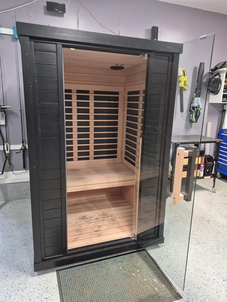 Sun Home Equinox™ 2-Person Full-Spectrum Infrared Sauna - Customer Photo From Deron M