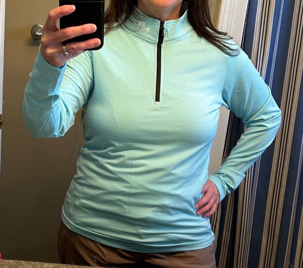 1/4 Zip Long Sleeve - Customer Photo From Jennifer