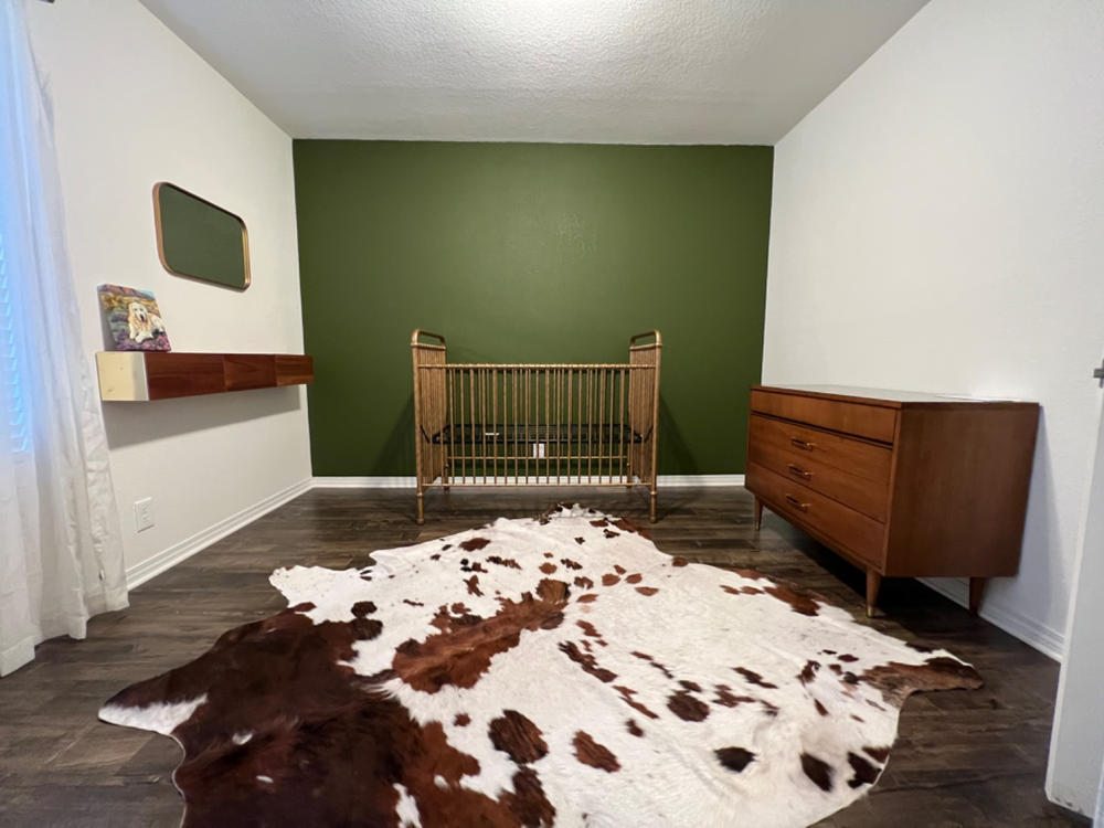 White Tricolor Cowhide Rug - Customer Photo From ryan lake