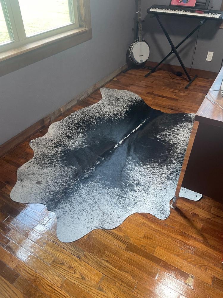 Black and White Calf Hides - Customer Photo From Tammy Lambert