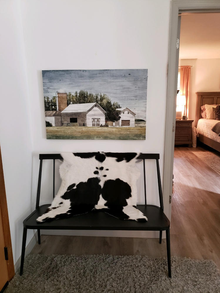Black and White Calf Hides - Customer Photo From Judy Boudousquie