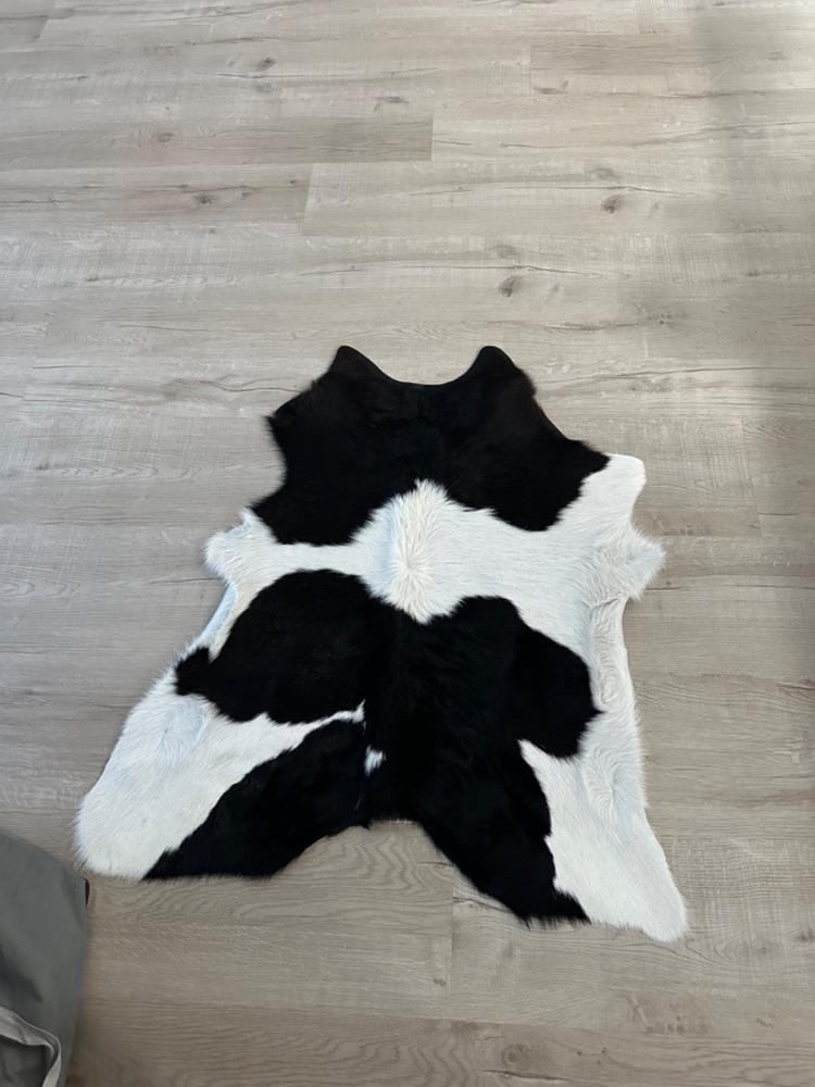 Black and White Calf Hides - Customer Photo From Ernie Narbona