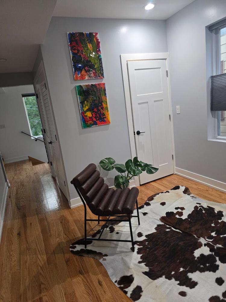 Tricolor Cowhide Rug - Customer Photo From Leslie Taylor