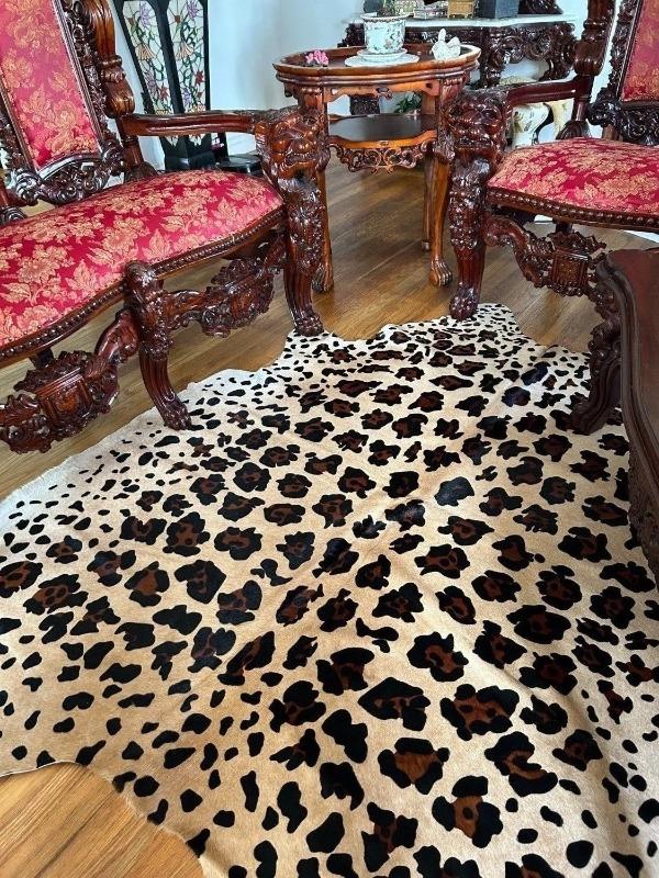 Jaguar Cowhide Rug - Customer Photo From Pilar Khder