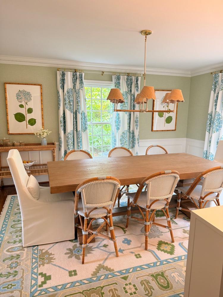 Palomino and White Brazilian Cowhide Rug: XXL - Customer Photo From Jenna Gobeli