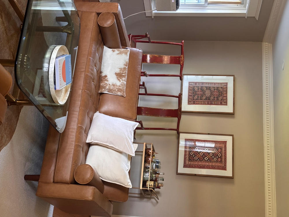 Palomino and White Cowhide Pillow - Customer Photo From Faith Loffredo