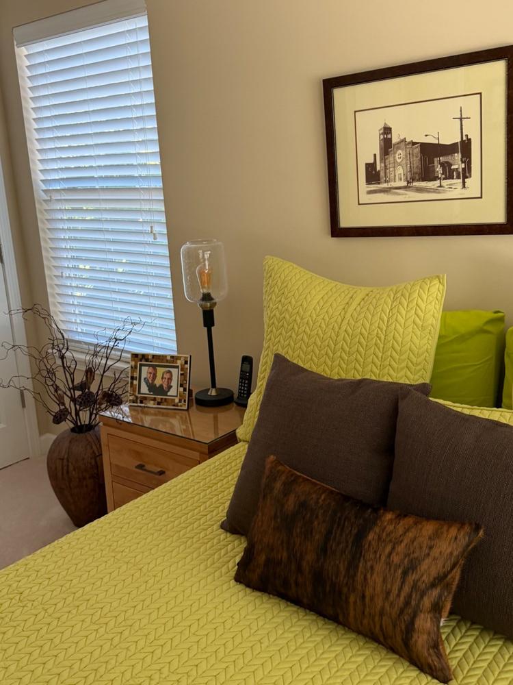 Brindle Cowhide Pillow - Customer Photo From Glenn Kacic