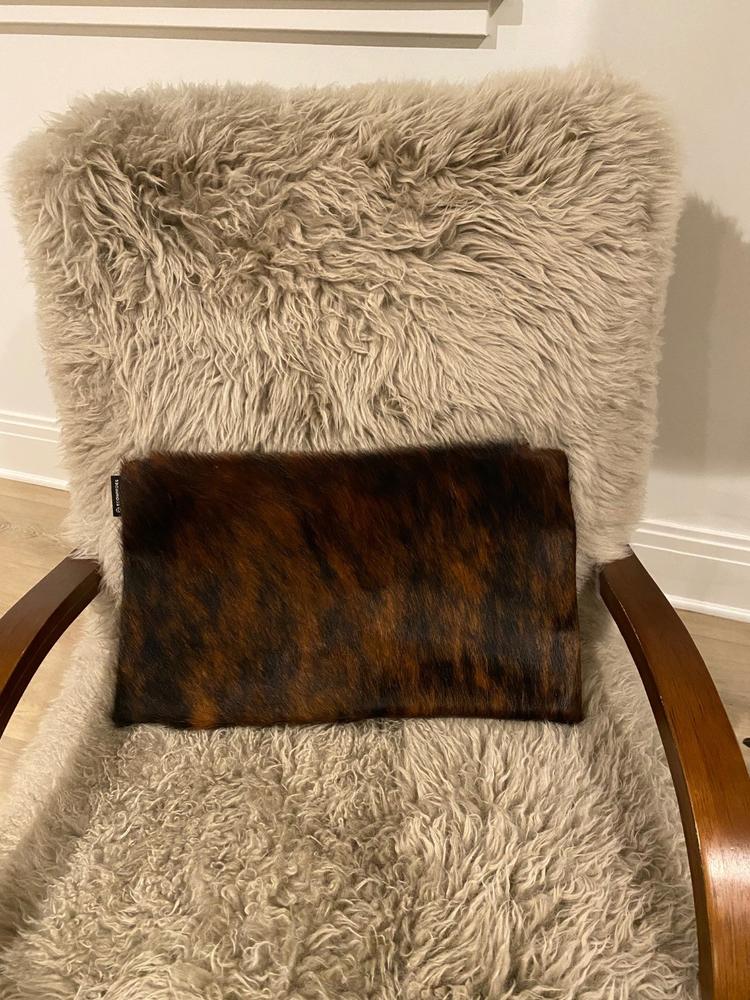 Brindle Cowhide Pillow - Customer Photo From Lea Diya