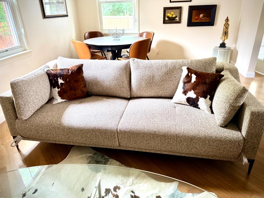Tricolor Cowhide Pillow - Customer Photo From Pat P. Rasile