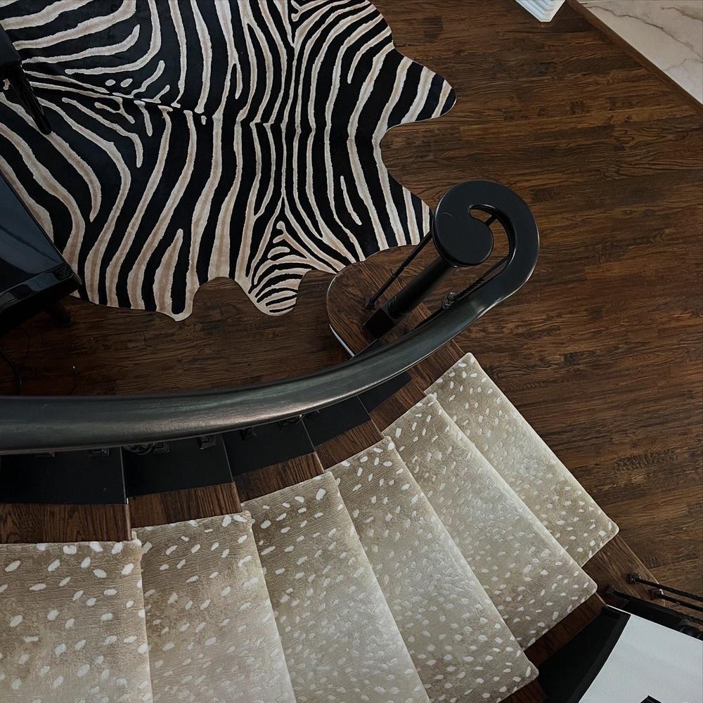 Zebra Safari Cowhide Rug - Customer Photo From Caroline Candace