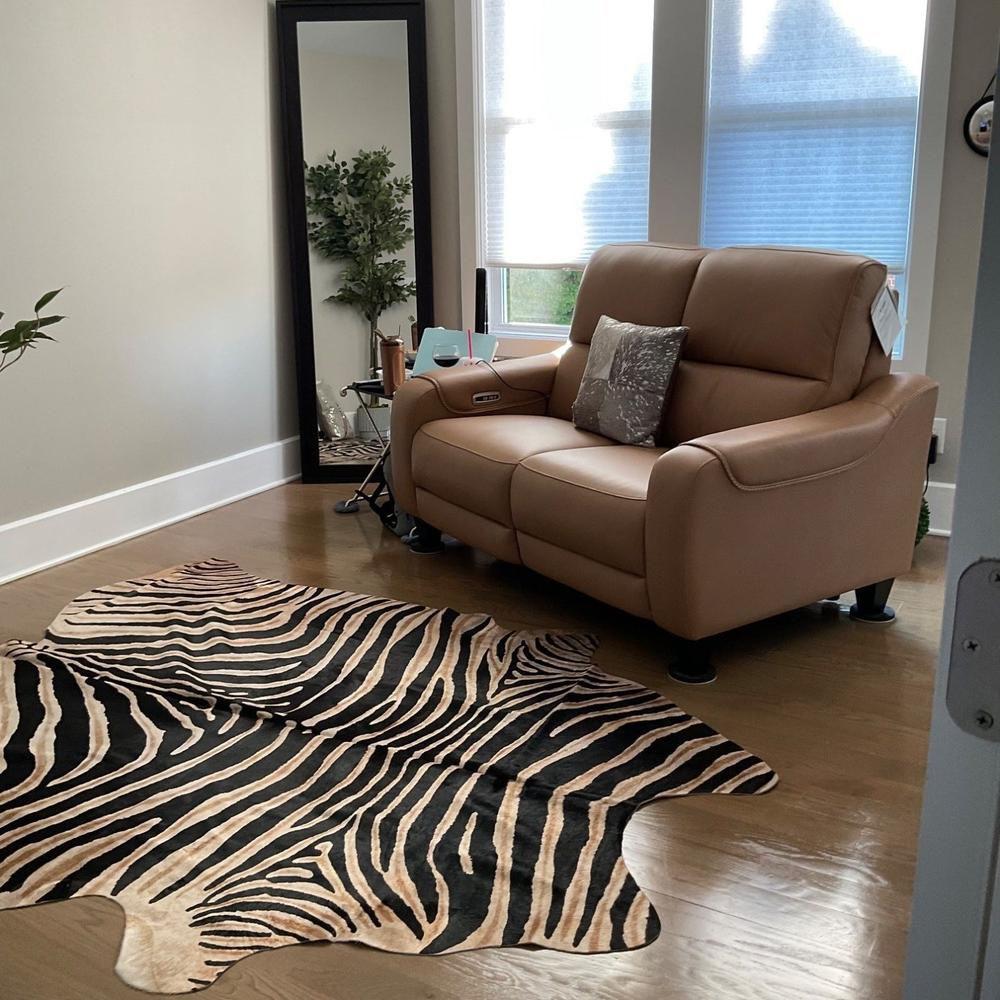 Zebra Safari Cowhide Rug - Customer Photo From Barbara Cheyne