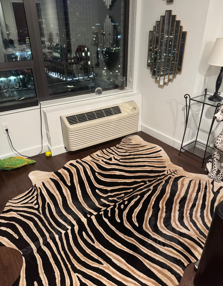 Zebra Safari Cowhide Rug - Customer Photo From Ivan Tolmasov