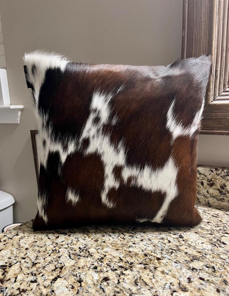 Mystery Cowhide Pillow - Customer Photo From Heidi Gantt